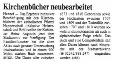 Rhein-Sieg-Anzeiger vom 5.8.1997